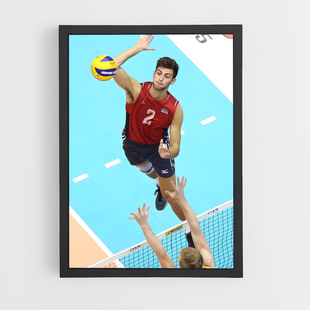 Poster Volée Épique – affiche Volleyball (vue 2)
